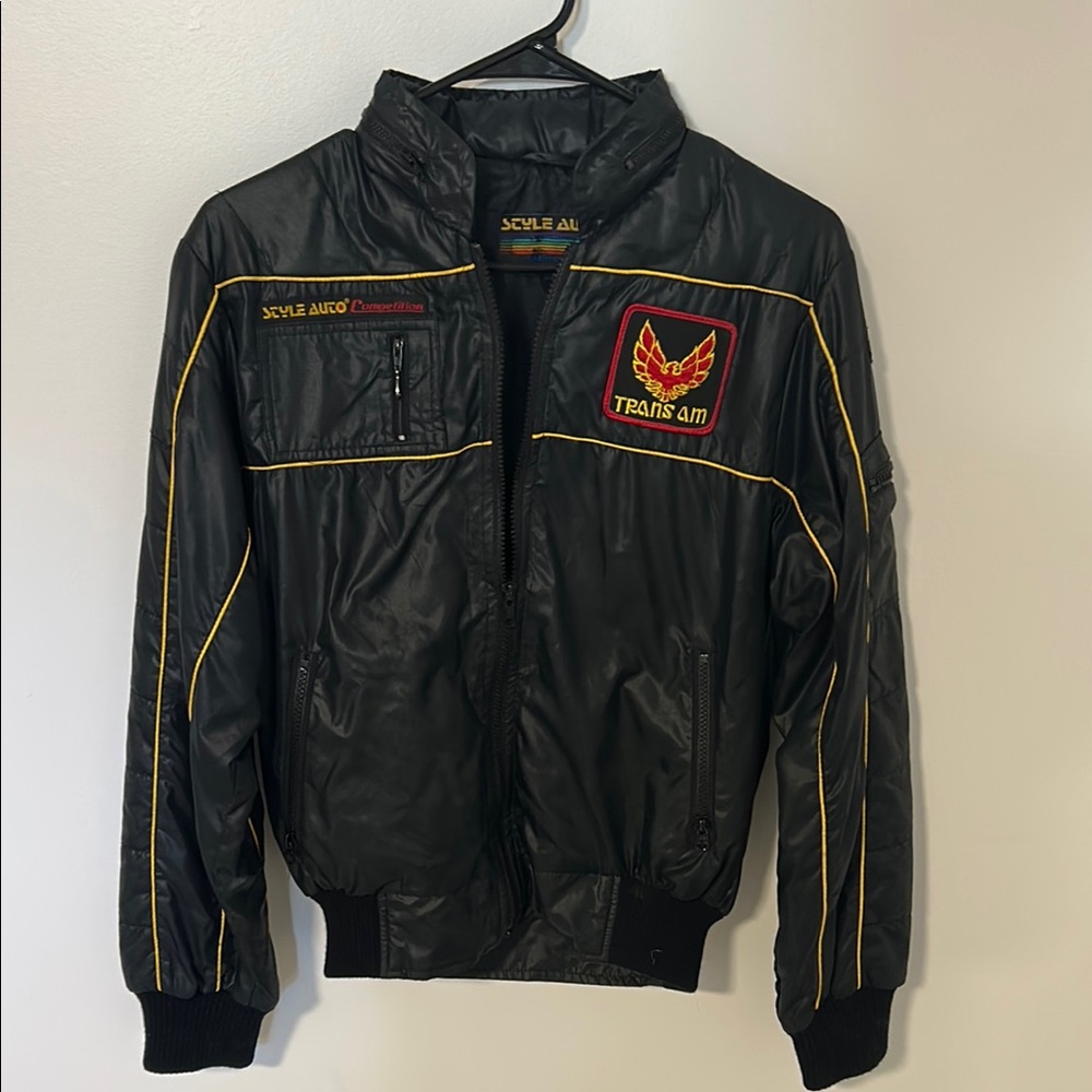 Black Trans Am Jacket with Yellow Accents